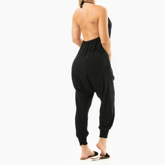 Buddha Pants M BLACK HAREM JUMPER - Picture 4 of 4